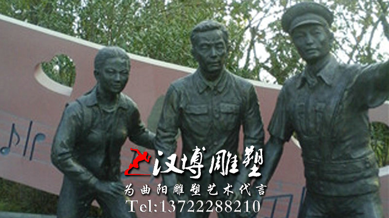 为盲人引路雕塑,玻璃钢雕像,雕塑制作厂家