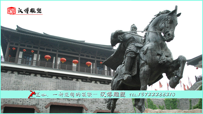 骑马人物铜雕,将军雕像,文化艺术雕塑
