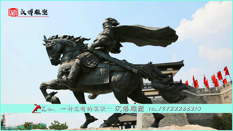 传统工艺铜雕,将军雕像,大型景观雕塑